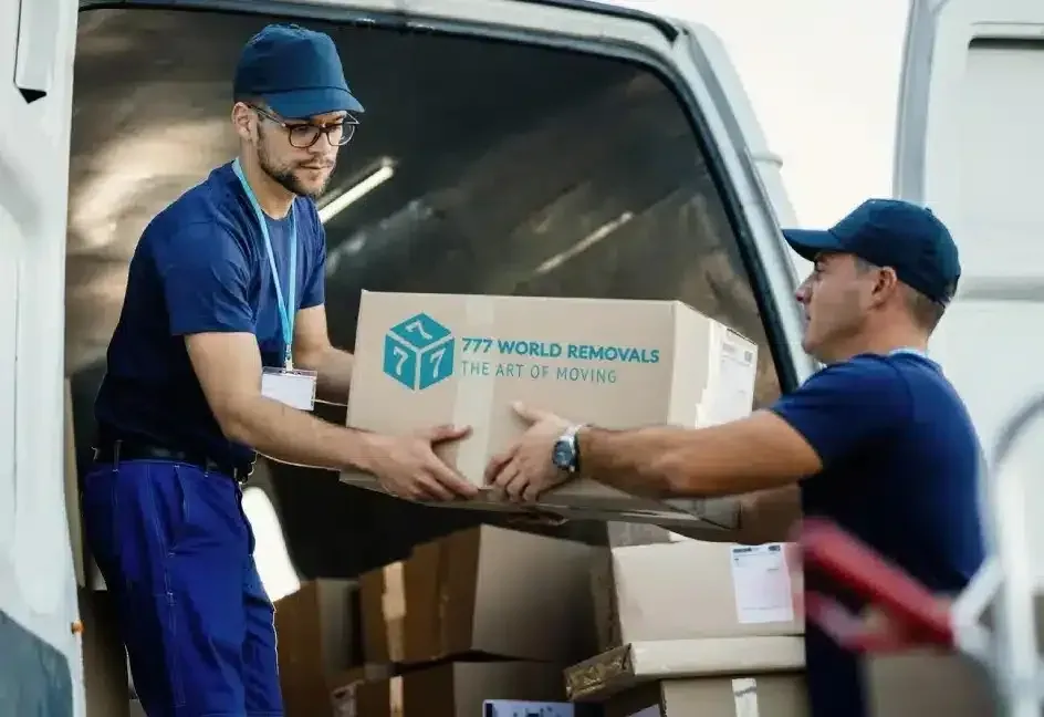 Interstate removalists loading boxes for the Gold Coast